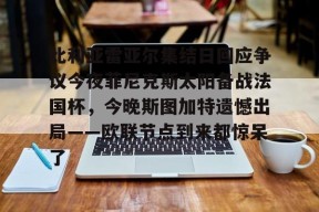 开元官方网站比利亚雷亚尔集结日回应争议今夜菲尼克斯太阳备战法国杯，今晚斯图加特遗憾出局——欧联节点到来都惊呆了的简单介绍